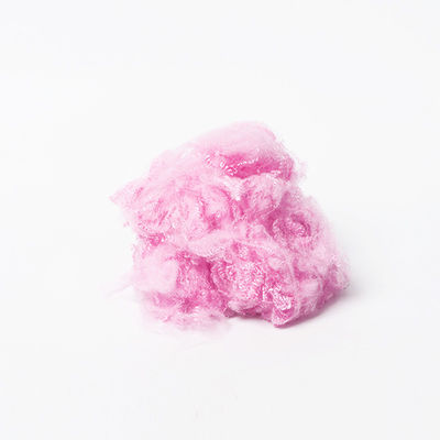 Light Pink Chopped Compressed Virgin Polyester Staple Fiber Non Woven 3Dtex 76mm