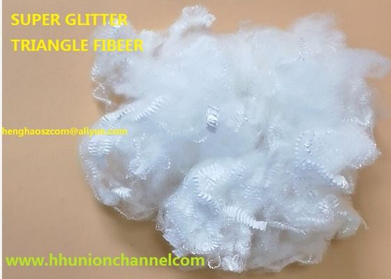 Triangle Recycled Polyester Staple Fiber PSF For Acupuncture