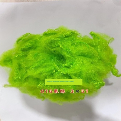 Full Color Green Recycled PSF Polyester Staple Fiber