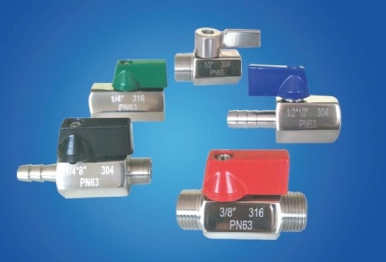 Stainless Steel Mini Ball Valve Series For Fluid Industry
