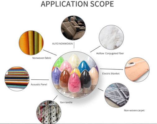 Triangle Recycled Polyester Staple Fiber PSF For Acupuncture