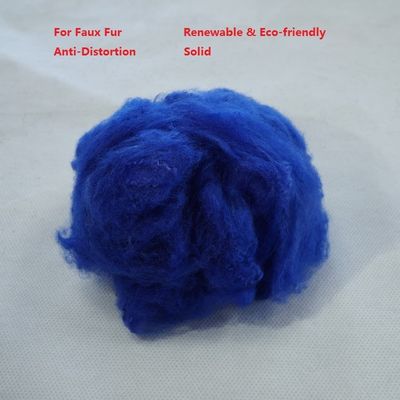 65mm Faux Fur PSF Polyester Staple Fiber Anti Distortion