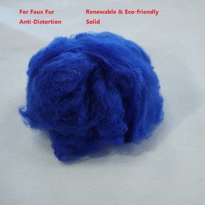 65mm Faux Fur PSF Polyester Staple Fiber Anti Distortion