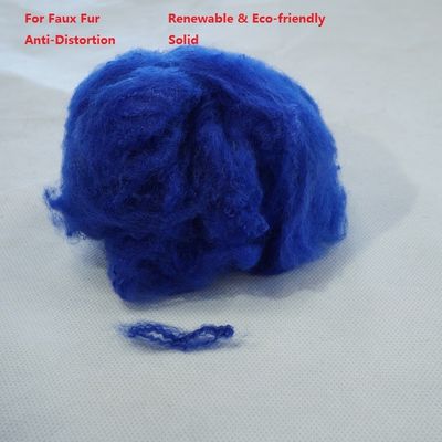 65mm Faux Fur PSF Polyester Staple Fiber Anti Distortion