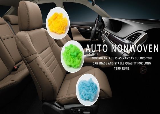 2.5Dtex X 51mm Dope Dyed Polyester High Elastic Car Roof Headlining Use