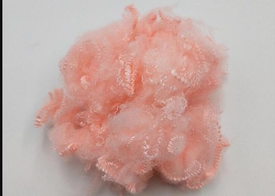Non Silicon 65mm Dope Dyed Polyester Solid Recycled Polyester Fiber