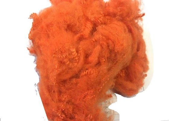Solid Bright Material Polyester Fiber 20D 38mm For Non Woven Fabrics