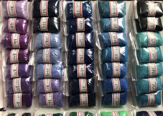 100% Pure Regenerated Polyester Fiber 2.5D x 51mm Anti Distortion Polyester Raw Material