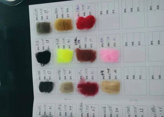 1.5d x 38mm Regenerated Polyester Fibre PET Flakes 100% Polyester For Spinning