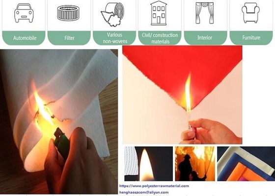 15D 51mm Flame Retardant Fiber For Automobile Filter