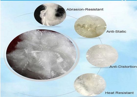 Fire Resistant Recycled Polyester Staple Fiber Good Elongation Rate