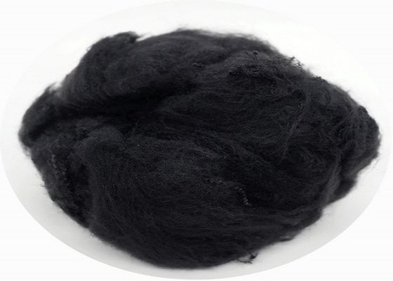 Nonwoven Black 3D Regenerated Polyester Fiber 51mm Good Elongation Rate Low Defects