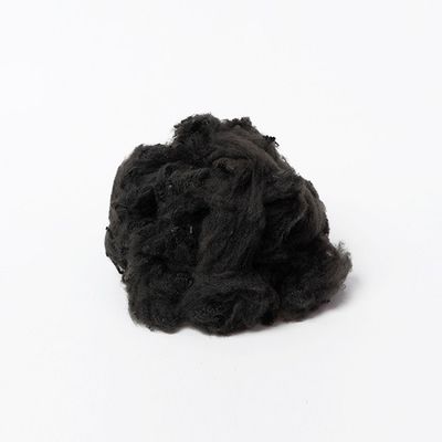 Black Recycled Polyester Staple Fiber PSF Geotextile Use