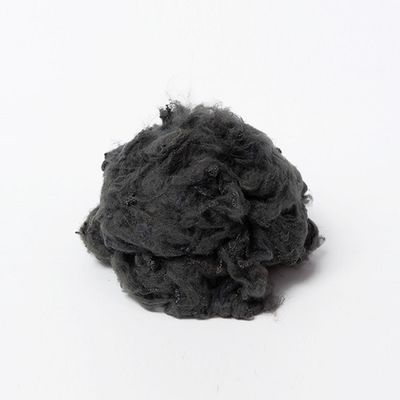 Black Recycled Polyester Staple Fiber PSF Geotextile Use