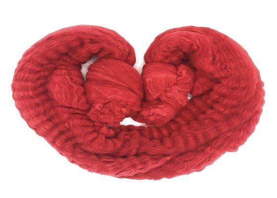 Dope Dyed Polyester Tow 100% Solid Polyester Raw Material 102mm