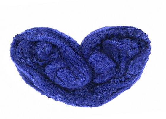 Dope Dyed Polyester Tow 100% Solid Polyester Raw Material 102mm