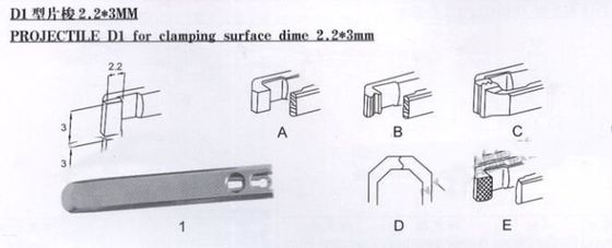 2.2x3 2.2x4 Sulzer Loom Spare Parts Projectile With Body And Gripper Complete