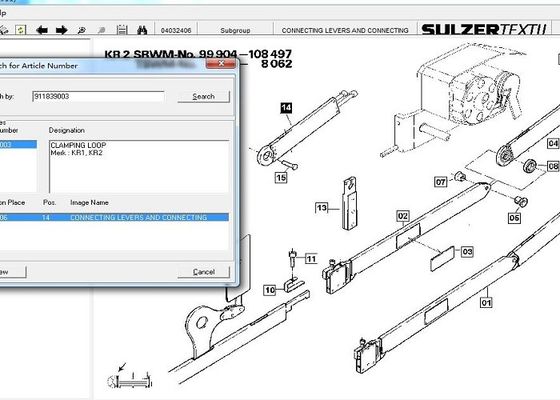 Clamping Loop Projectile Loom Parts , D35 D42 Sulzer Loom Replacement Parts