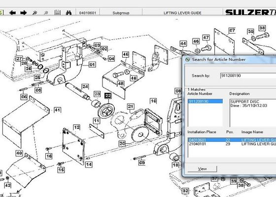 911208190 Sulzer Loom Spare Parts For Shed Formation Unit