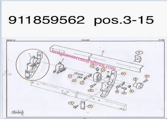 ISO9001 Projectile Loom Parts Sulzer Weaving Machinery Spare Parts
