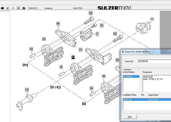 Two Color Selector Textile Machinery Parts 911840144 Color Change Control