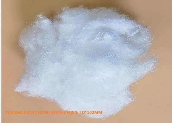 Triangle Recycled Polyester Staple Fiber PSF For Acupuncture