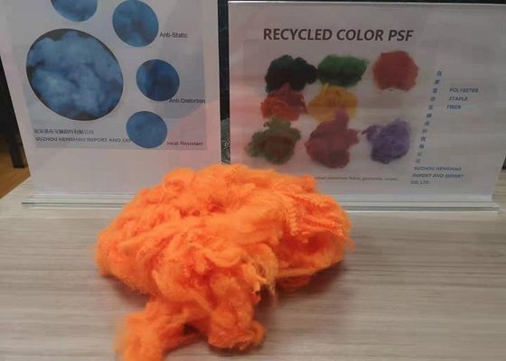 3D 28mm Dope Dyed Polyester For Nonwoven Artificial Leather Fur