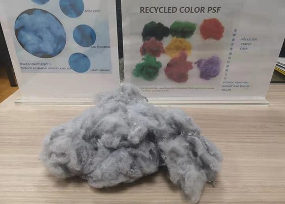 3D 28mm Dope Dyed Polyester For Nonwoven Artificial Leather Fur